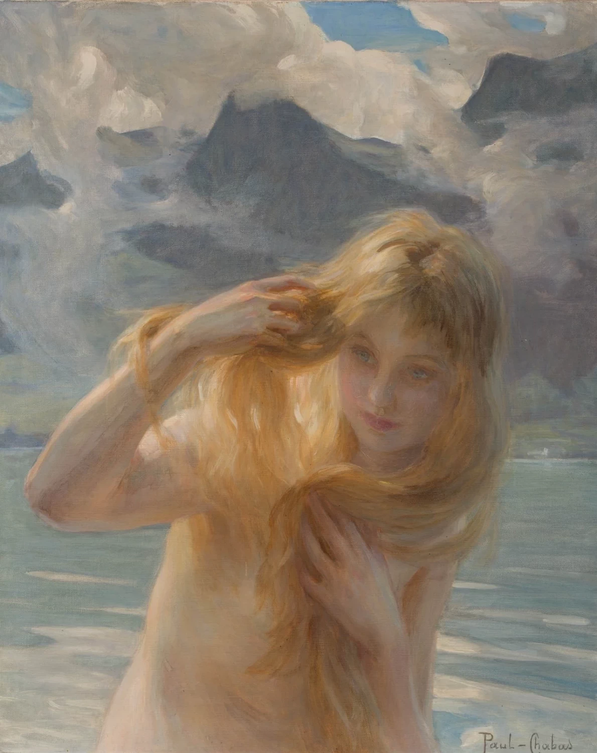 Paul Émile Chabas - Bagnante davanti a un lago